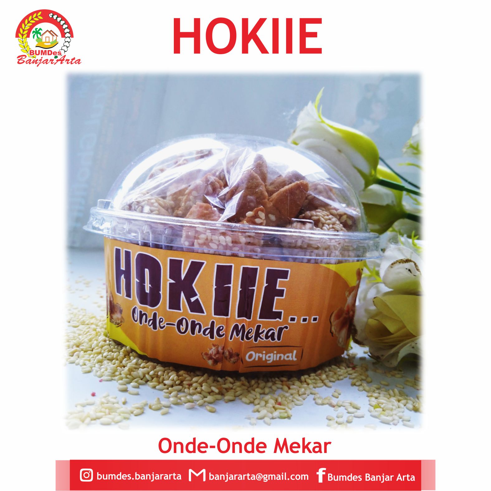 HOKIIE ONDE-ONDE MEKAR (Rasa Original)